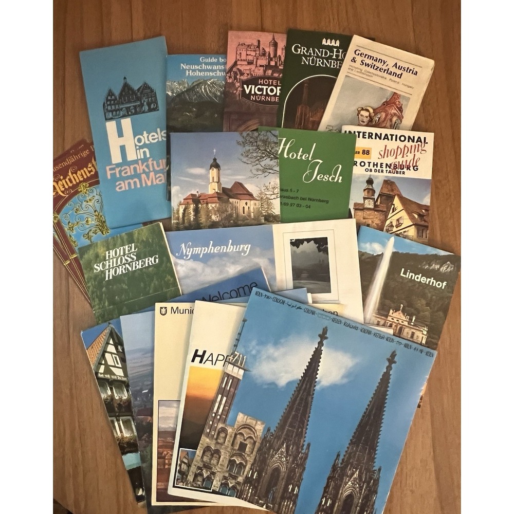 Germany Travel Brochures Vintage Ephemera Hotel‎ & Other Guides 19 pcs